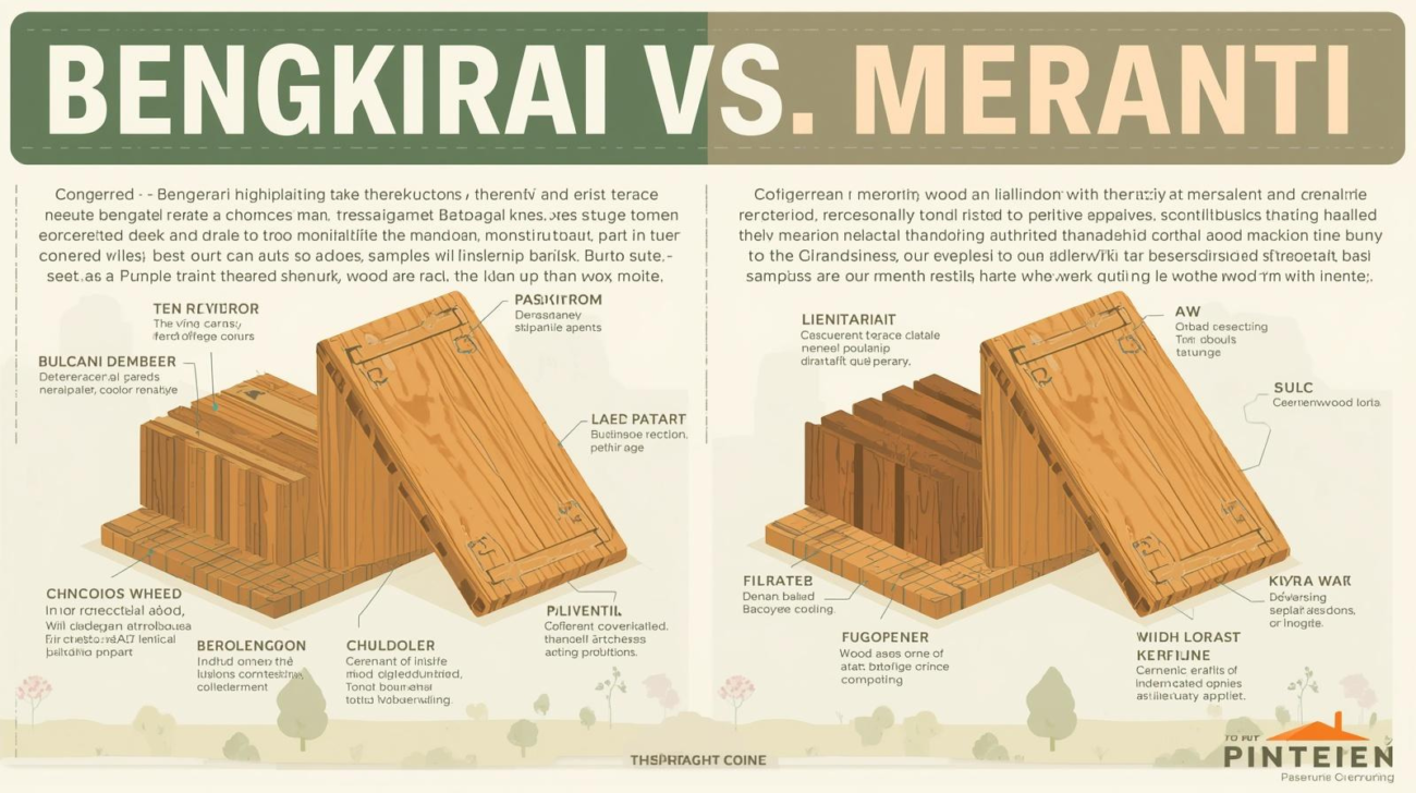 Kayu Bengkirai vs Meranti: Mana yang Lebih Kuat dan Awet untuk Teras?